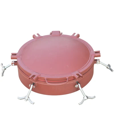 500mm Mild Steel Swing Hatches Manhole Cover for Tank Truck